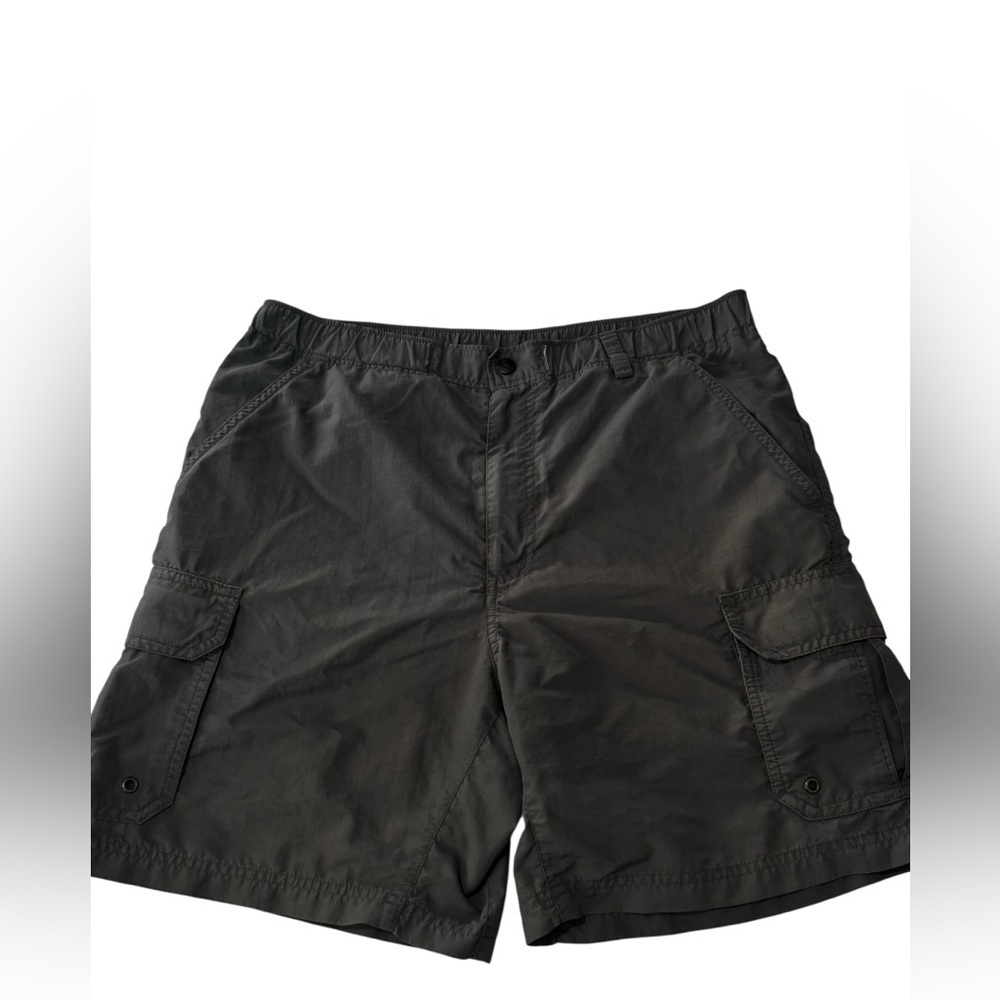 REI Men’s UPF 50+ Gray Nylon Chino Outdoor Cargo Hiking Shorts sz S